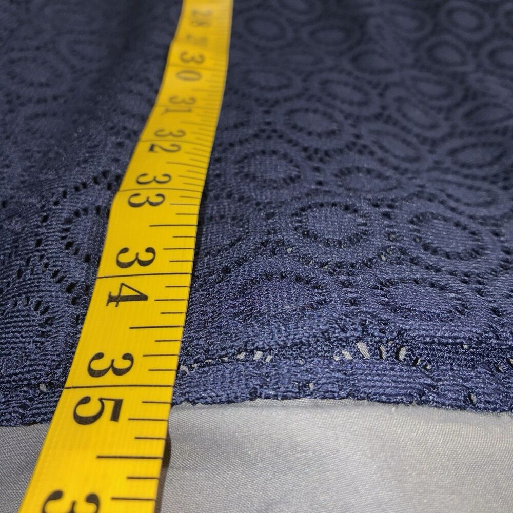 Lilly Pulitzer Alden Navy Eyelet Lace Shift Dress Sm Bell Sleeve Resort Preppy - Picture 10 of 12